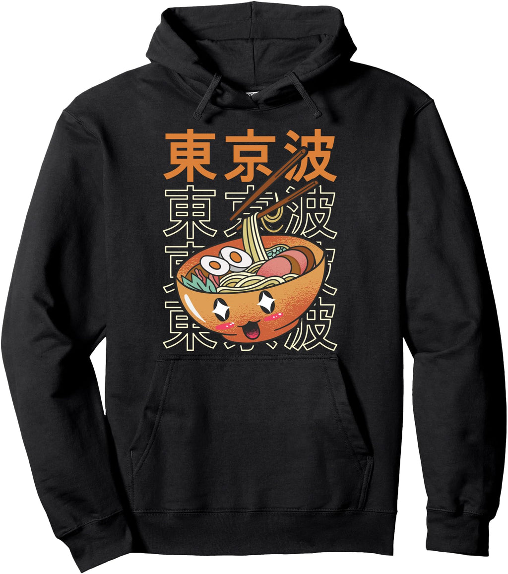 Exclusive Happy Ramen Bowl Japanese Kawaii Hoodie - Novelty Apparel Unisex - T-Shirt, Sweatshirt, Hoodie