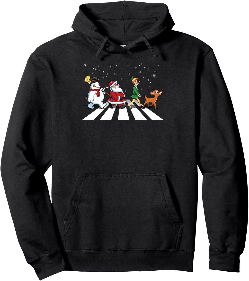 Exclusive Road Snowman Santa Elf T-Shirt - Minimalist Print for Adults - T-Shirt, Sweatshirt, Hoodie