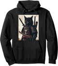 Handcrafted Samurai Cat Warrior Goth T-Shirt - Trendy Graphic Unisex - T-Shirt, Sweatshirt, Hoodie