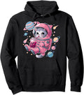 Kawaii Cat Bubble Tea Boba Tea Space Hoodie - Graphic Print for Adults - T-Shirt, Sweatshirt, Hoodie