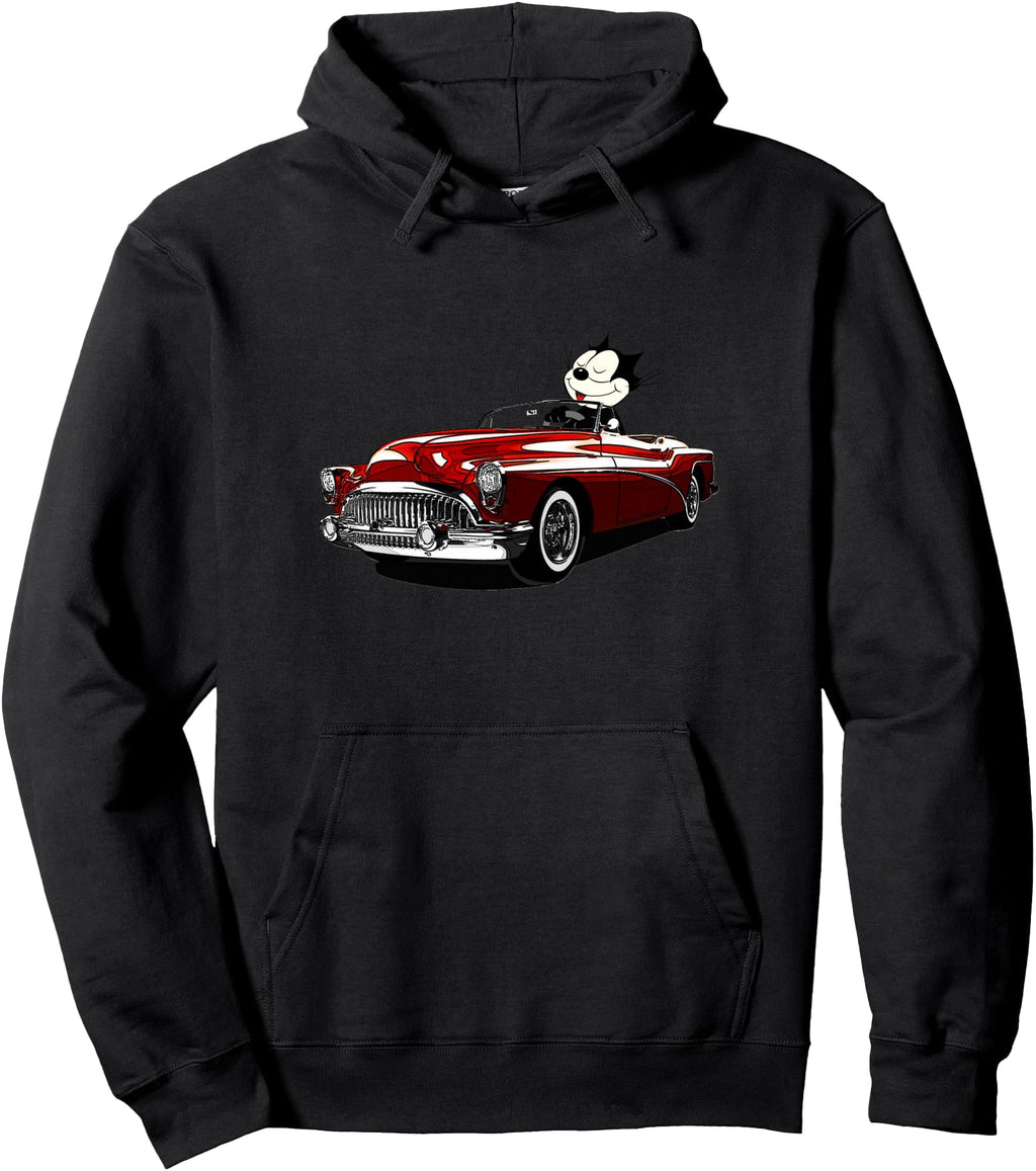 Original Felix Old Skool Cat Drives Hoodie - Streetwear Style Men Women - T-Shirt, Sweatshirt, Hoodie