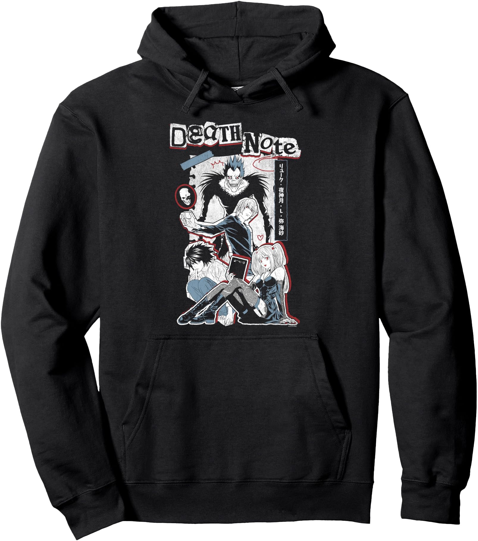 Authentic Death Note Character Hoodie - Casual Everyday Wear Unisex - T-Shirt, Sweatshirt, Hoodie