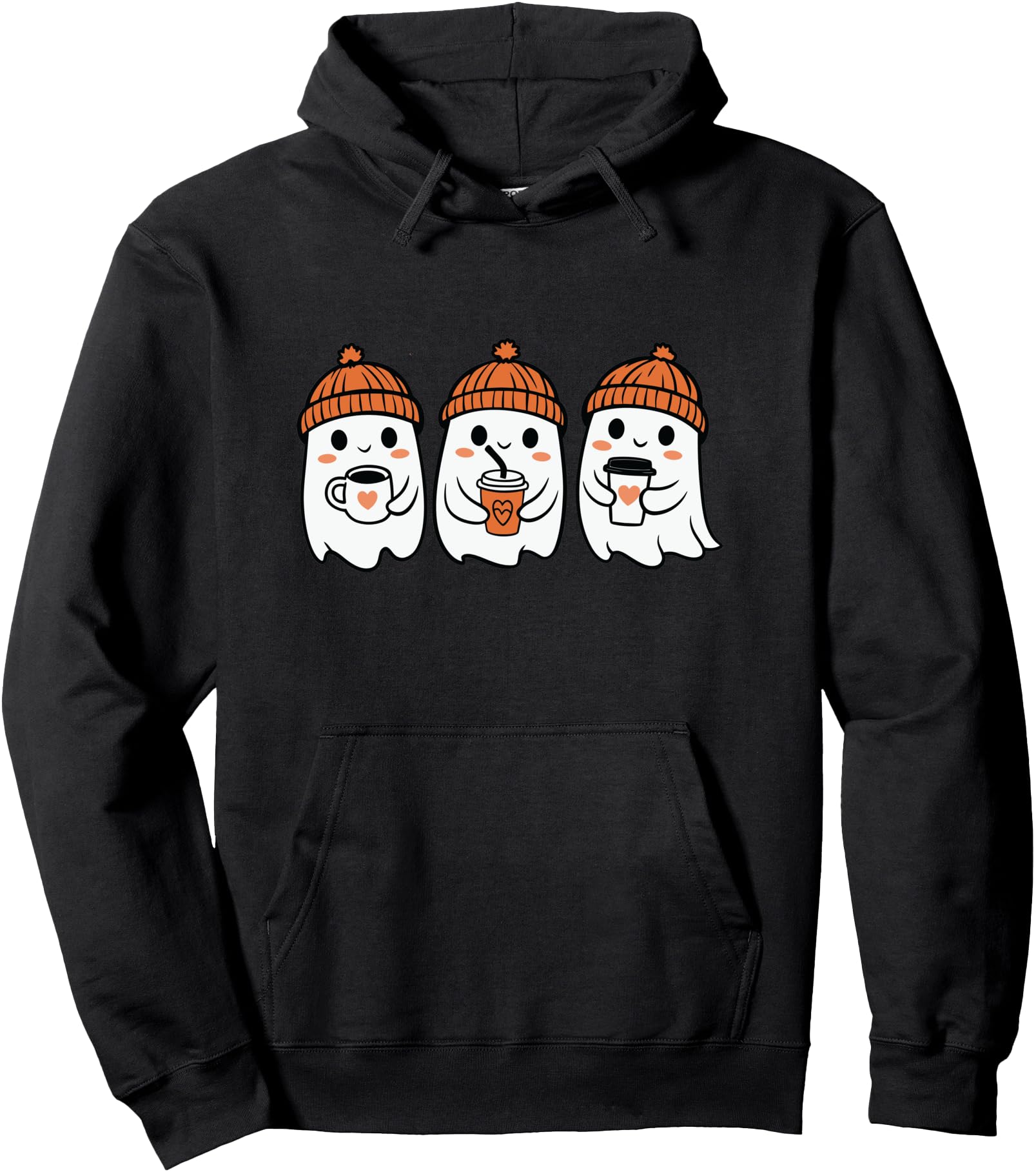 Original Halloween Ghost Drinking Hoodie - Casual Everyday Wear for Adults - T-Shirt, Sweatshirt, Hoodie