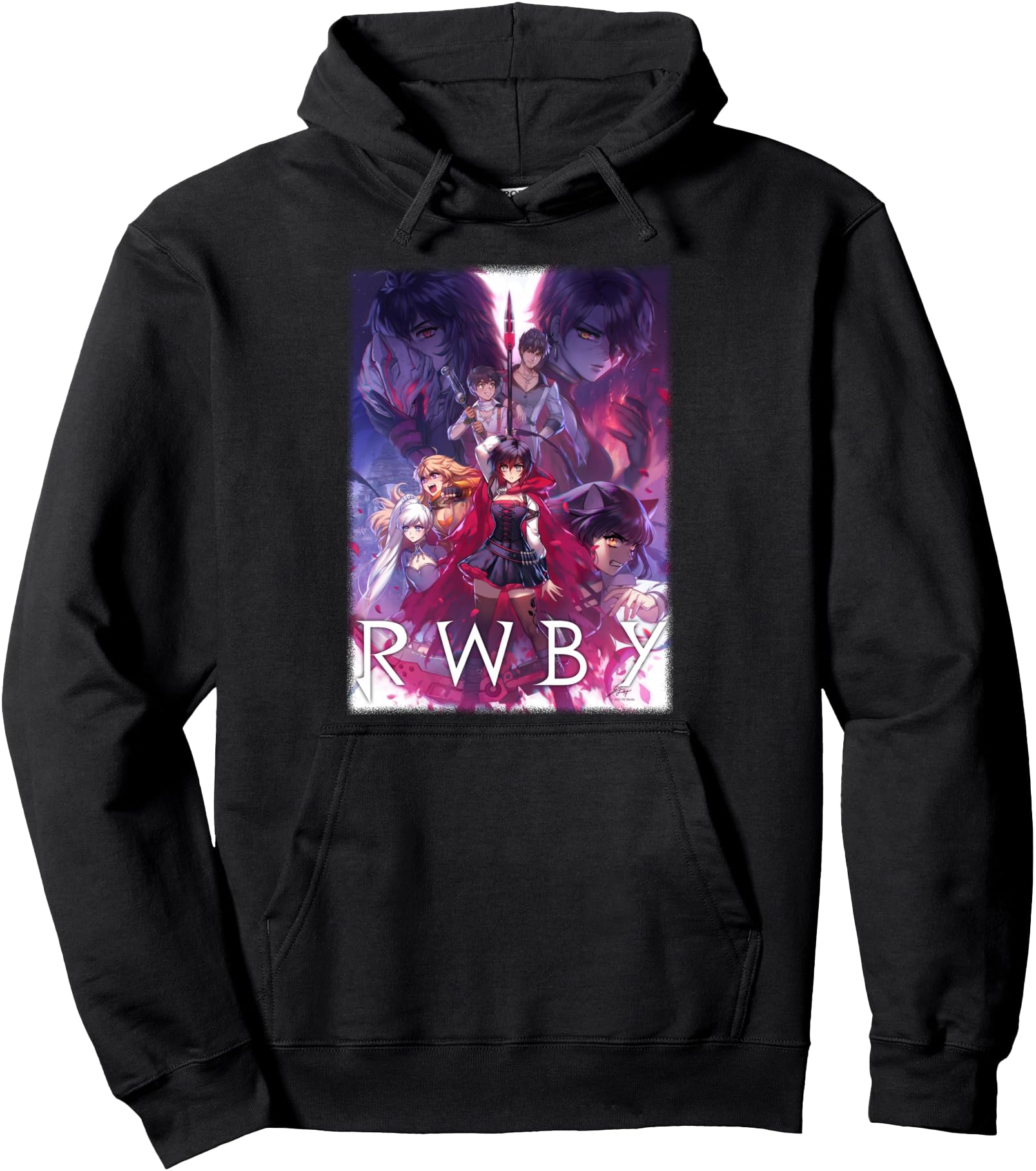 Rwby Colorful Show Anime Cartoon T-Shirt - Minimalist Print for Adults - T-Shirt, Sweatshirt, Hoodie