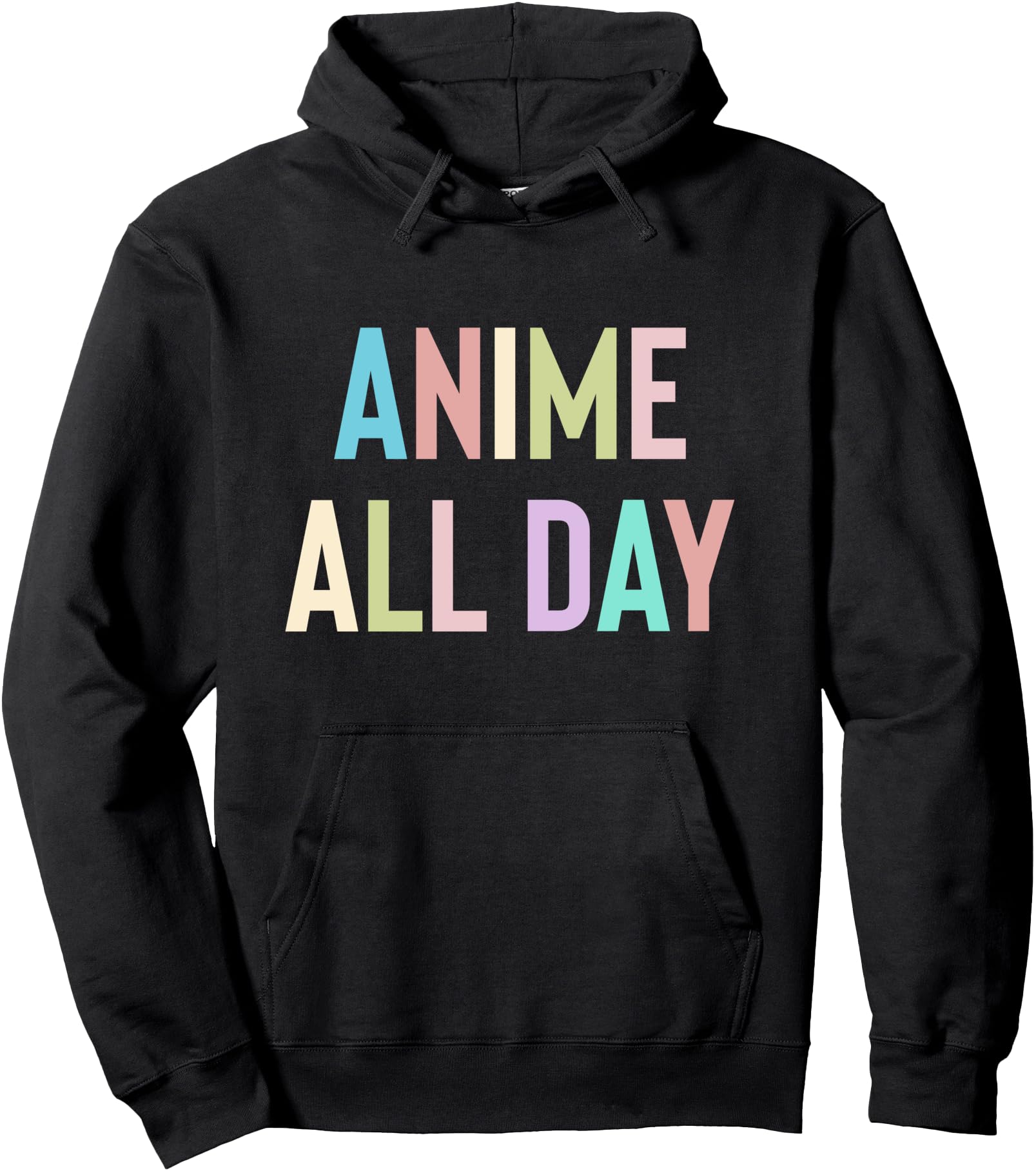 Authentic Anime All Day Anime Teen And Hoodie - Minimalist Print Men Women - T-Shirt, Sweatshirt, Hoodie