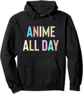 Authentic Anime All Day Anime Sweatshirt - Custom Art Print for Adults - T-Shirt, Sweatshirt, Hoodie