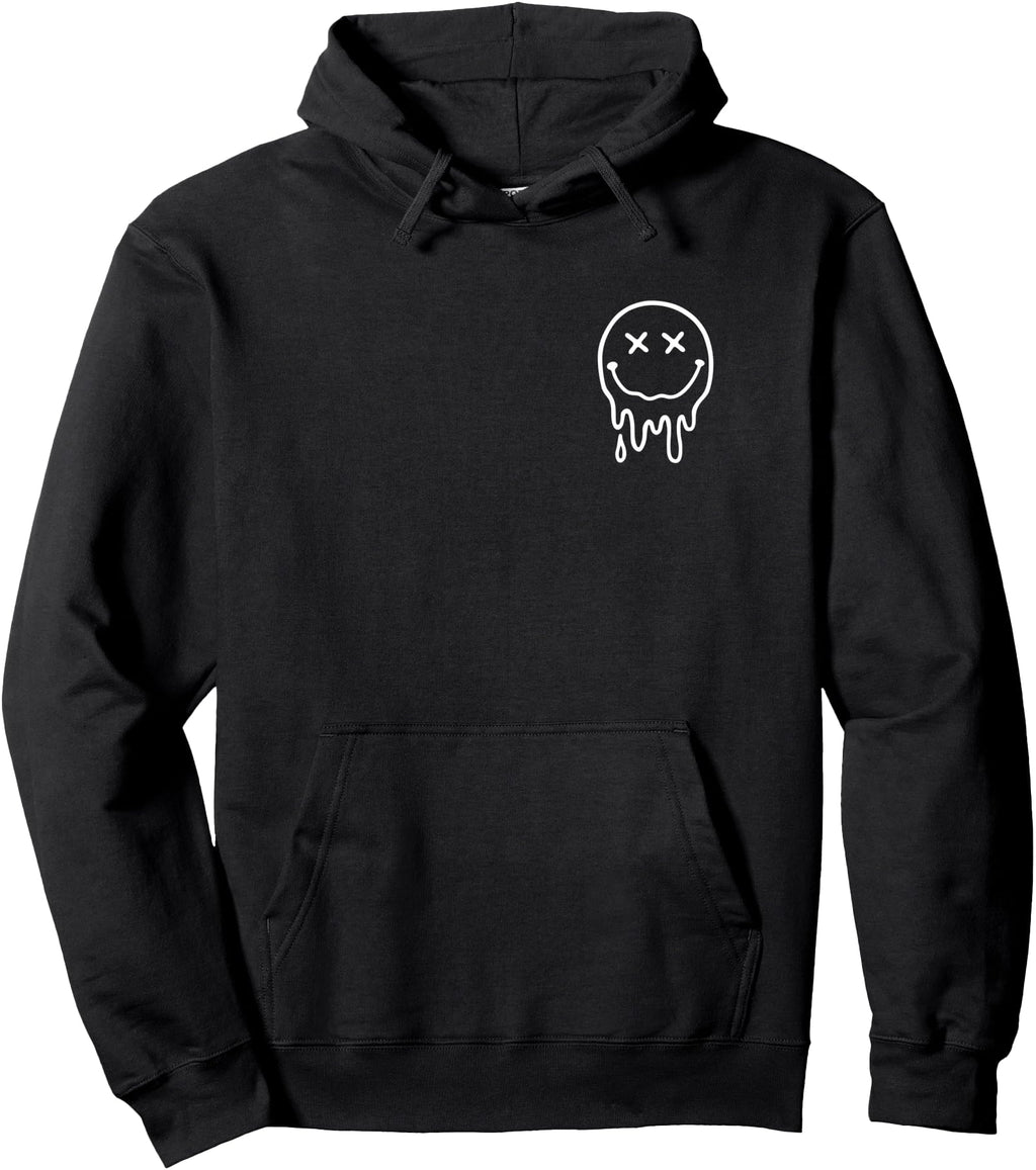 Handcrafted X Eyes Melting Happy Face Sweatshirt - Minimalist Print Unisex - T-Shirt, Sweatshirt, Hoodie