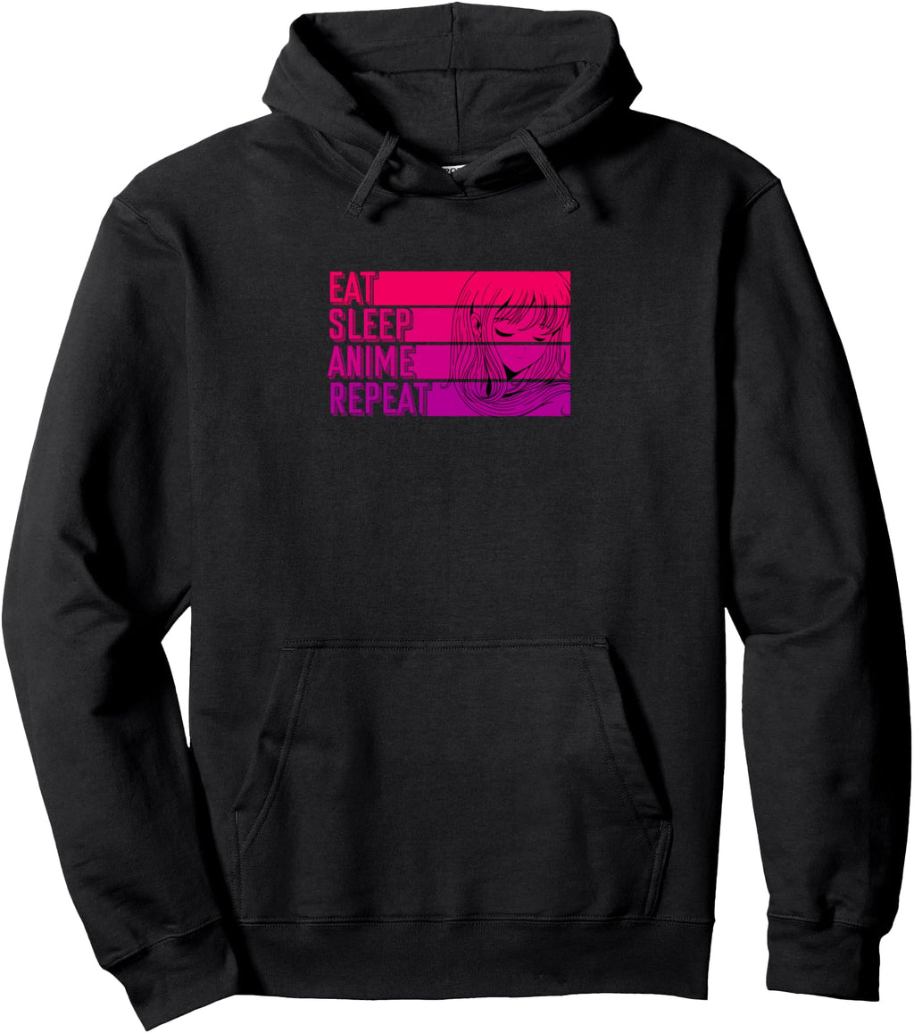 Eat Sleep Anime Repeat Japanese Sweatshirt - Trendy Graphic Unisex - T-Shirt, Sweatshirt, Hoodie