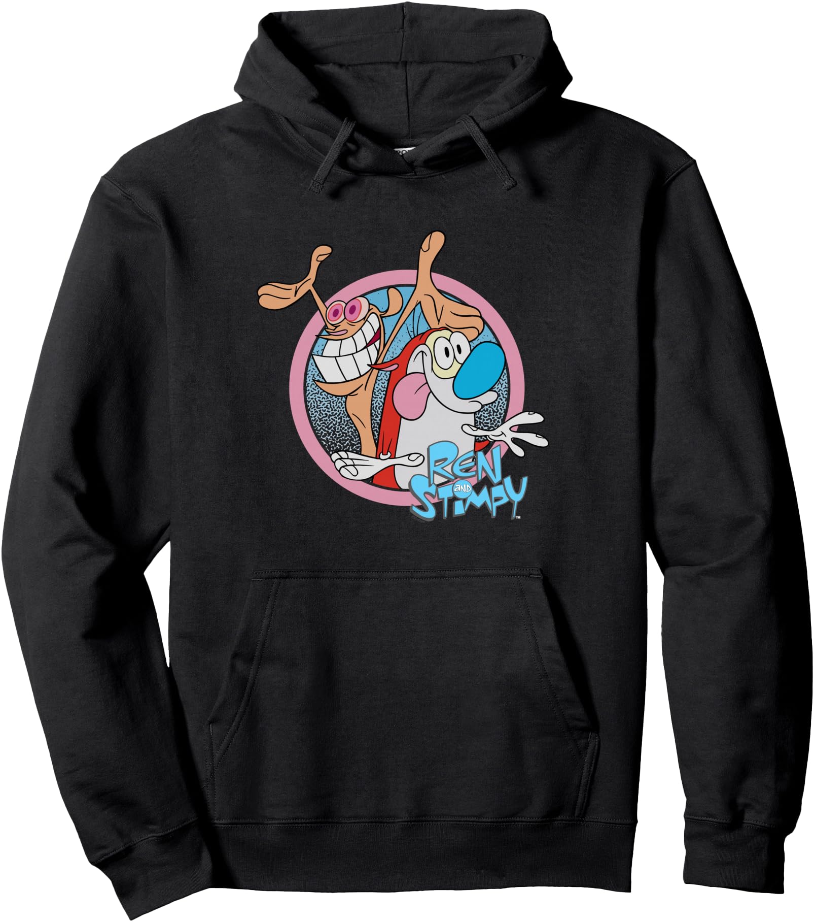 Ren And Stimpy Circle Logo Exclusive Hoodie - Streetwear Style Unisex - T-Shirt, Sweatshirt, Hoodie