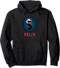Authentic Happy Felix Cat Cartoon Circle Hoodie - Unique Graphic Unisex - T-Shirt, Sweatshirt, Hoodie