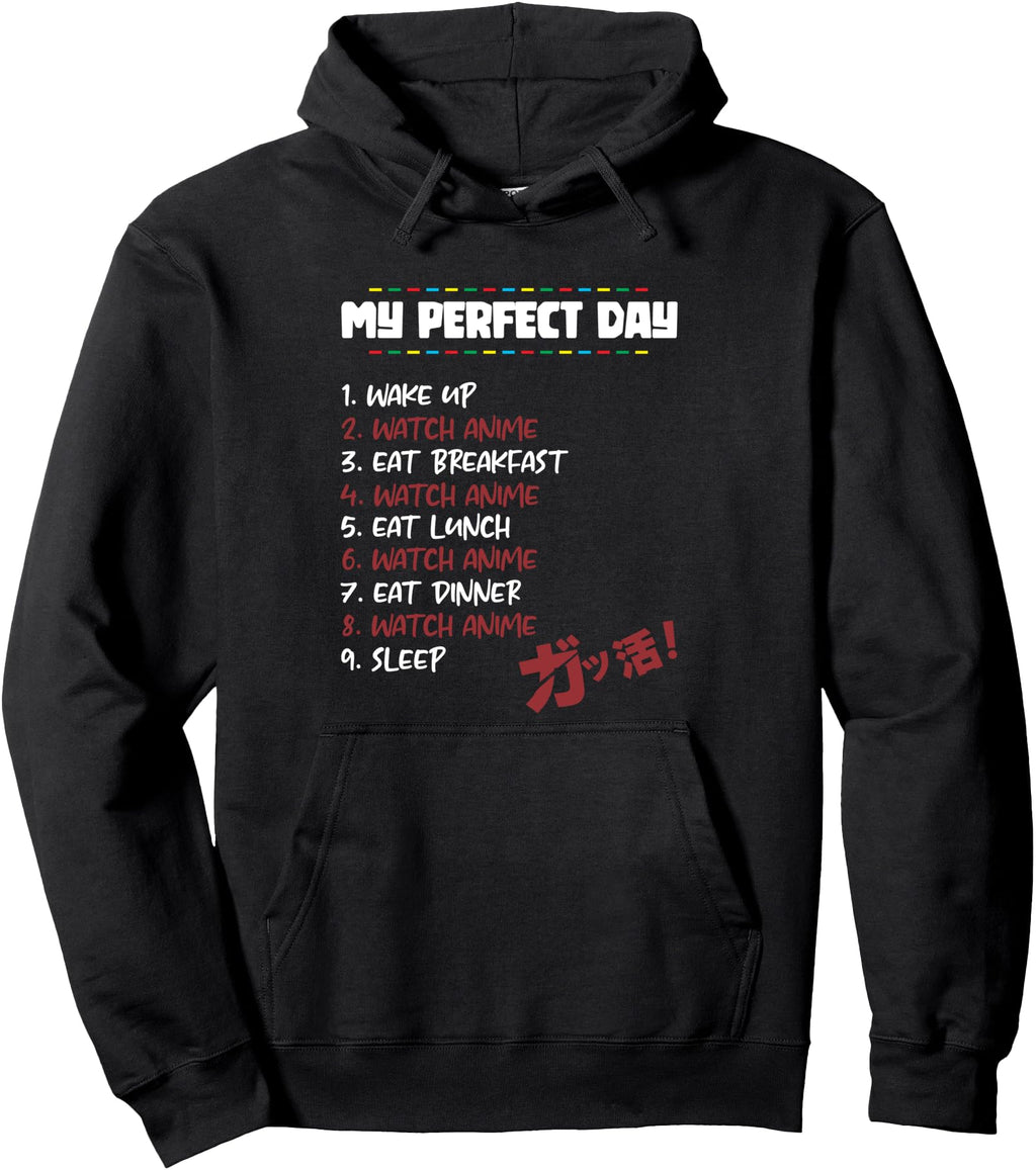 Exclusive My Day Watch Anime Cartoon Hoodie - Aesthetic Graphic Unisex - T-Shirt, Sweatshirt, Hoodie