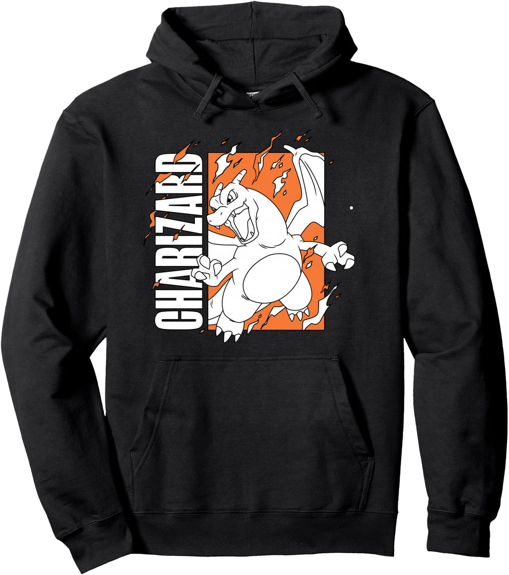 Handcrafted Pok Mon Charizard Orange Sweatshirt - Trendy Graphic Unisex - T-Shirt, Sweatshirt, Hoodie