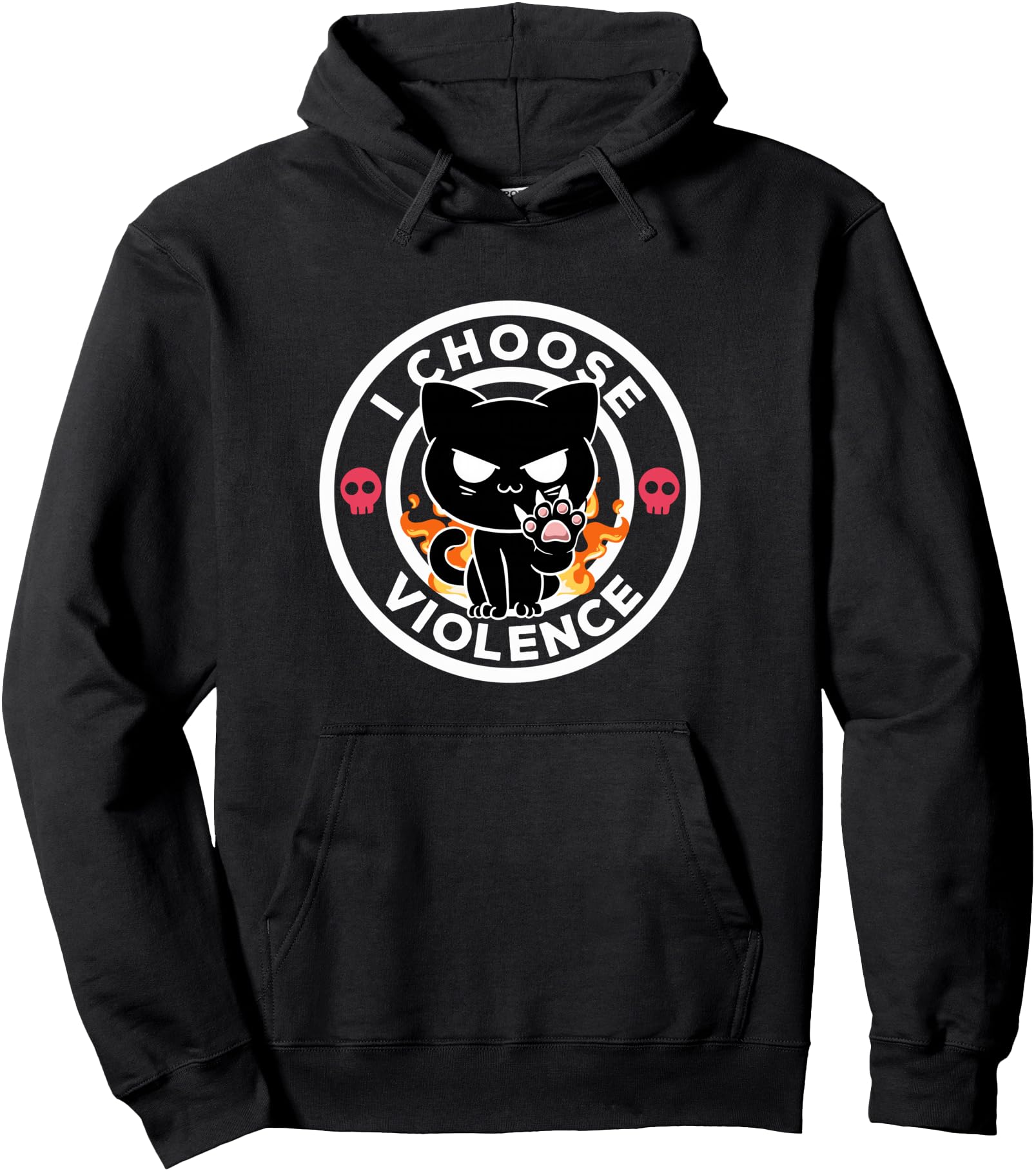 Authentic I Choose Violence Today Cat Sweatshirt - Streetwear Style Unisex - T-Shirt, Sweatshirt, Hoodie