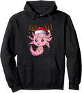 Axolotl Costume Santa Hat Anime Rare T-Shirt - Graphic Print Men Women - T-Shirt, Sweatshirt, Hoodie