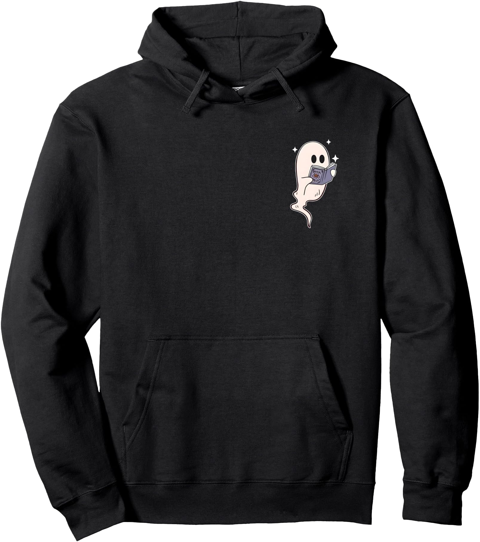 Ghost Book Reader Halloween Ghost Hoodie - Custom Art Print for Adults - T-Shirt, Sweatshirt, Hoodie