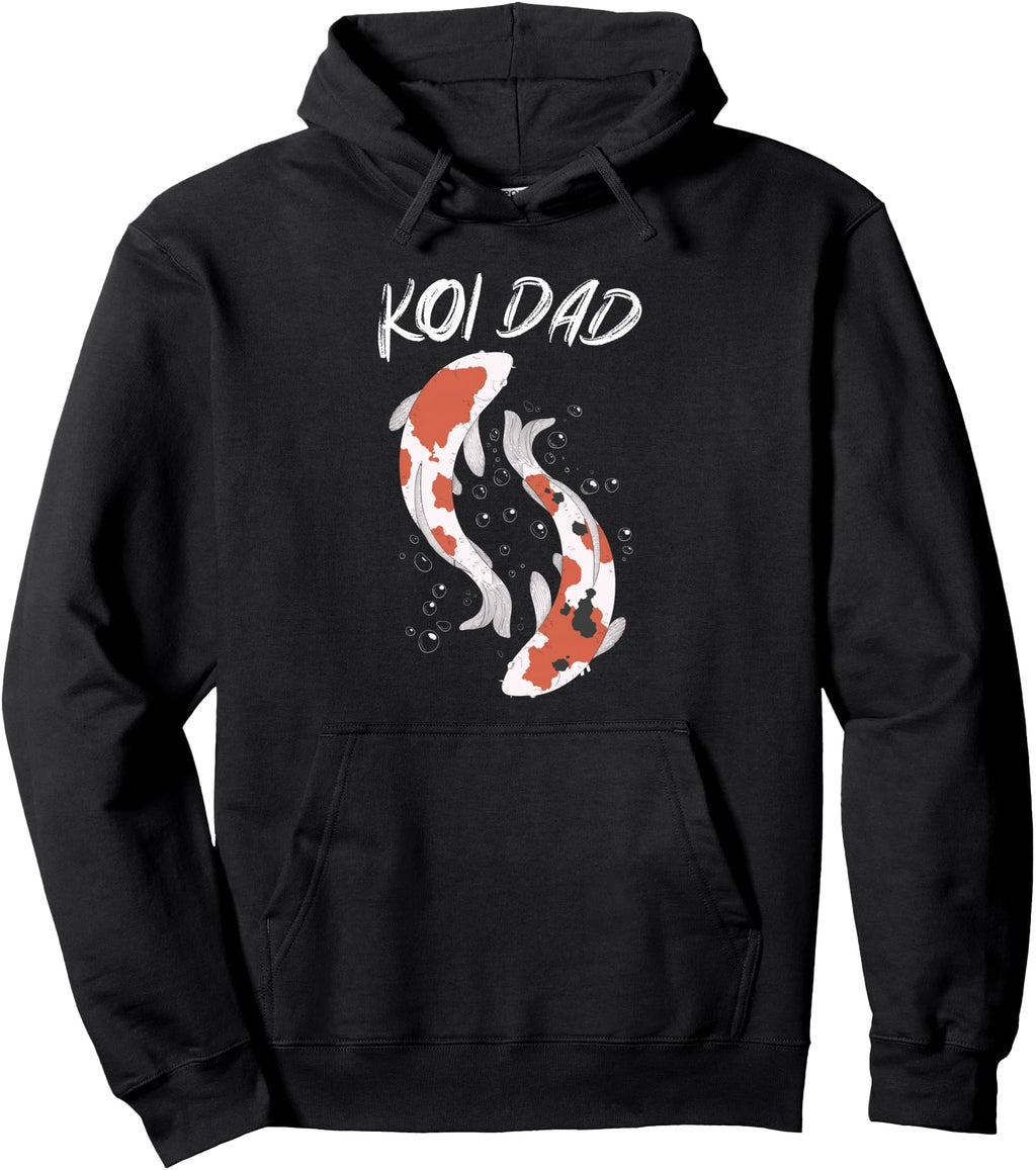 Koi Dad Carp Fish Japanese Art Hoodie - Graphic Print for Adults - T-Shirt, Sweatshirt, Hoodie