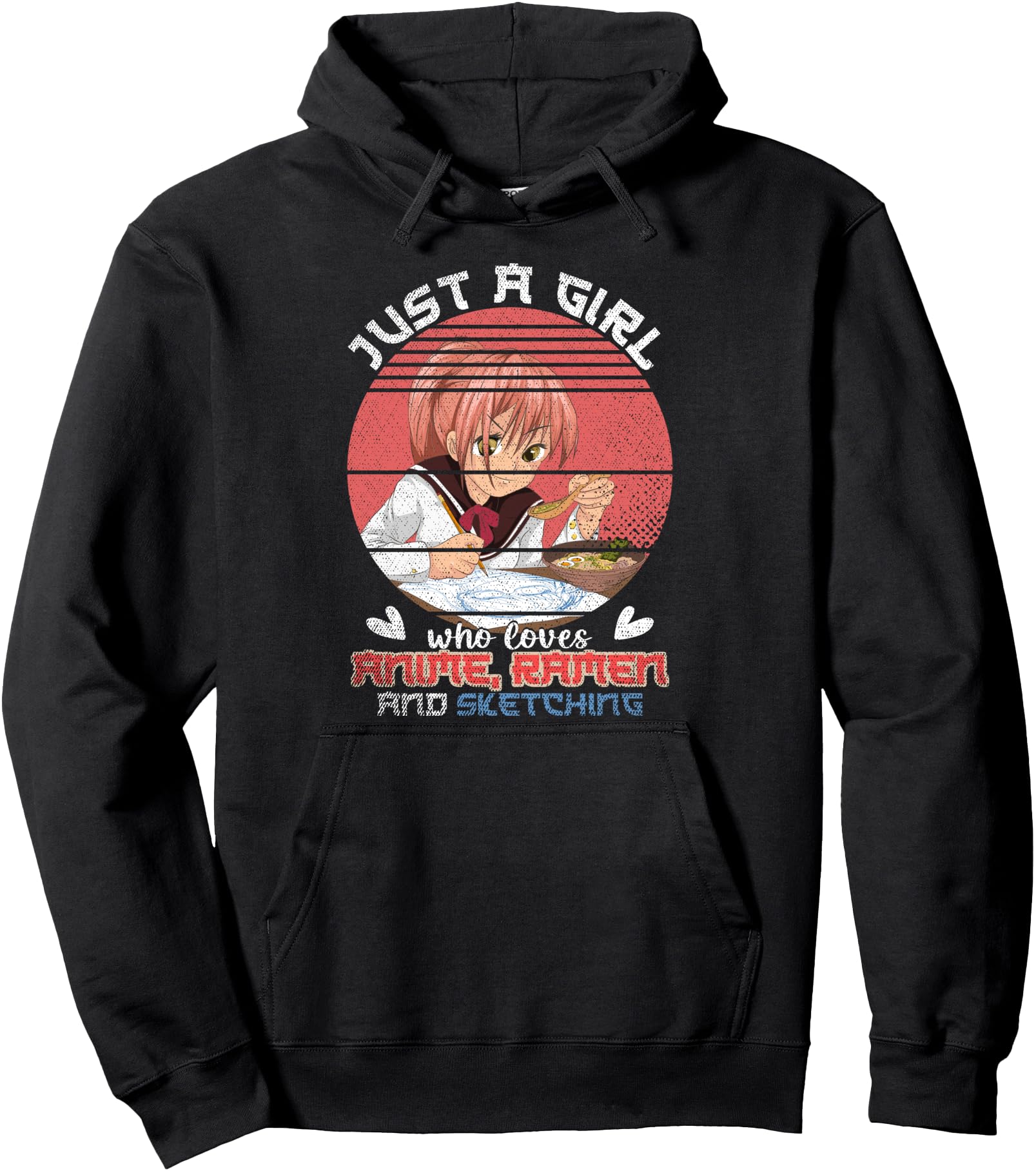 Handcrafted Just Who Loves Anime Sweatshirt - Custom Art Print for Adults - T-Shirt, Sweatshirt, Hoodie