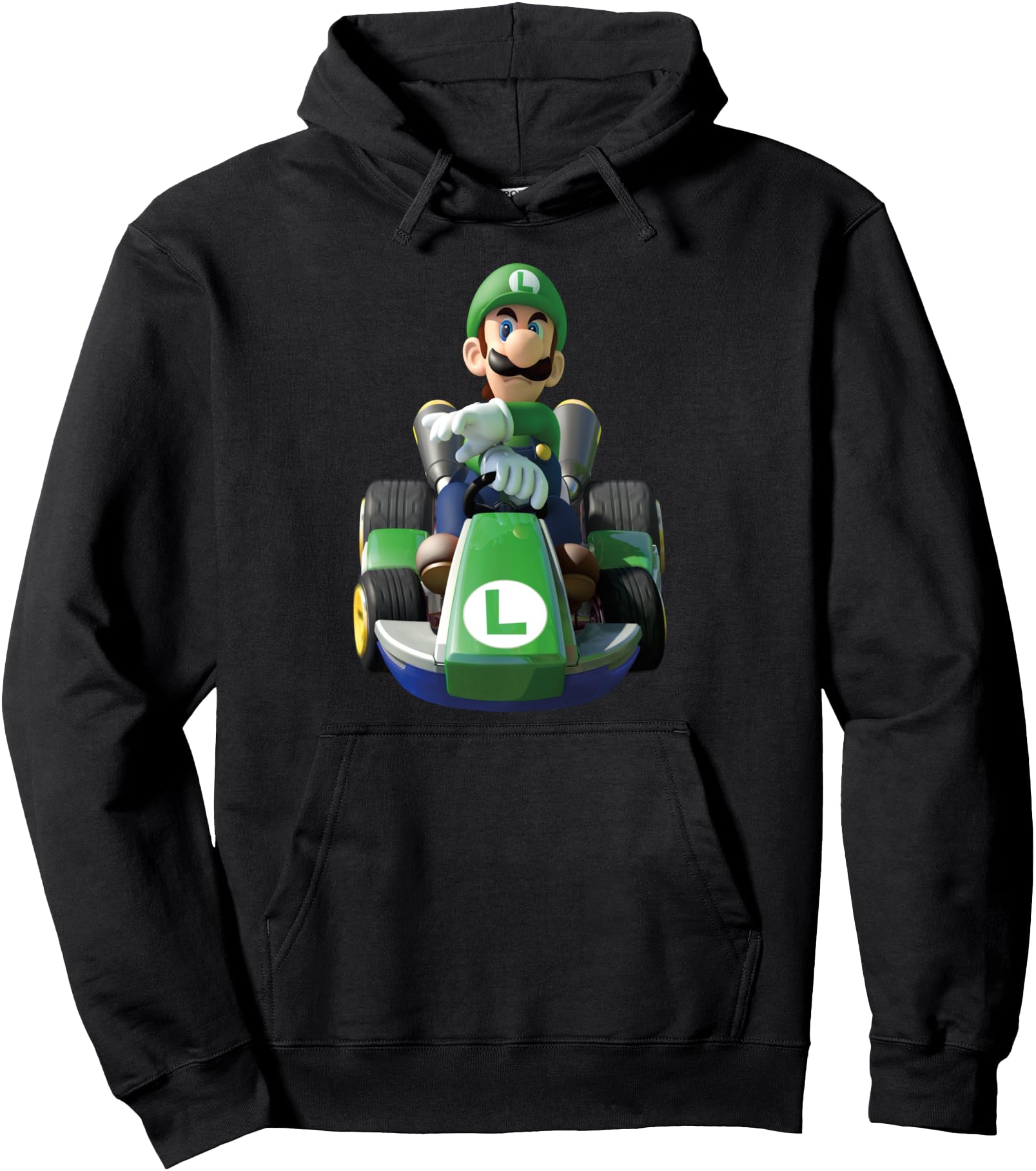 Mario Kart Racing Luigi Sweatshirt - Casual Everyday Wear for Adults - T-Shirt, Sweatshirt, Hoodie