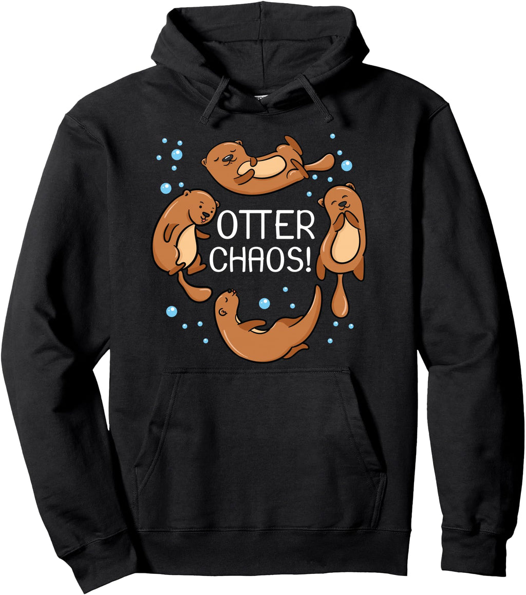 Handcrafted Otter Chaos Sleeping T-Shirt - Custom Art Print for Adults - T-Shirt, Sweatshirt, Hoodie