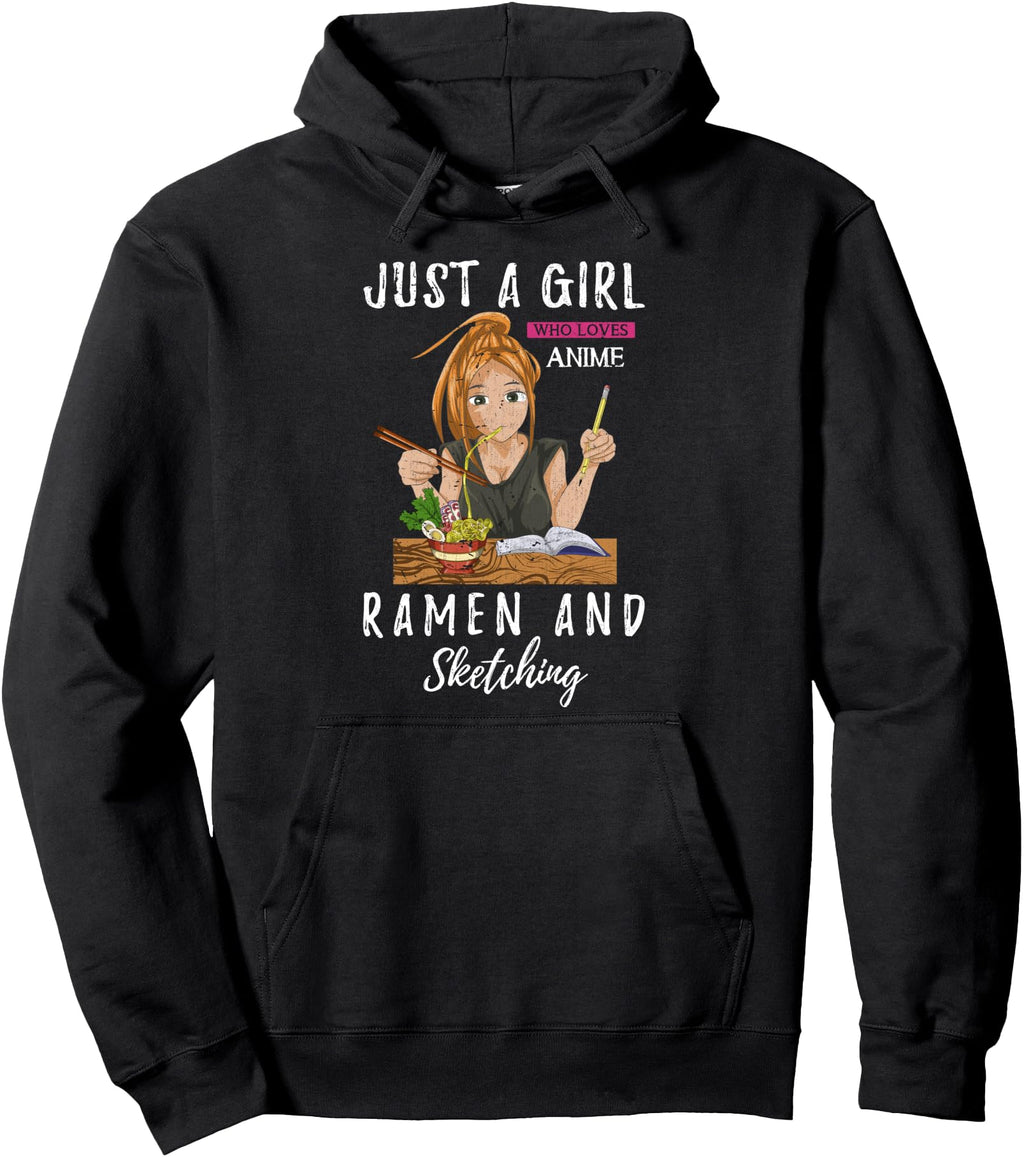 Authentic Just Who Loves Anime Ramen T-Shirt - Casual Everyday Wear Unisex - T-Shirt, Sweatshirt, Hoodie