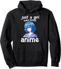 Exclusive Just Who Loves Anime Gifts Sweatshirt - Unique Graphic Men Women - T-Shirt, Sweatshirt, Hoodie
