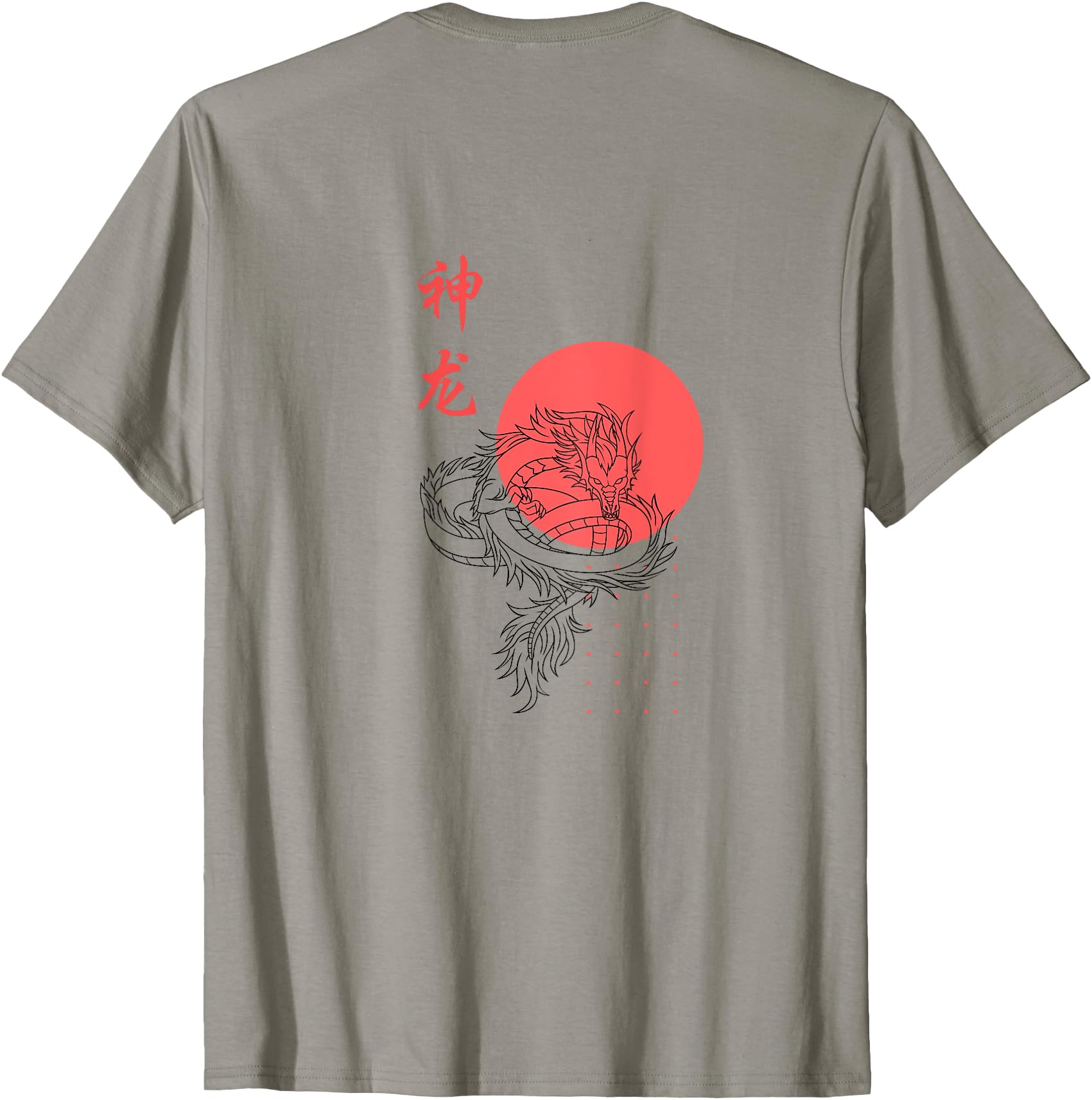 Japanese Dragon Back T-Shirt - Casual Everyday Wear Unisex - T-Shirt, Sweatshirt, Hoodie