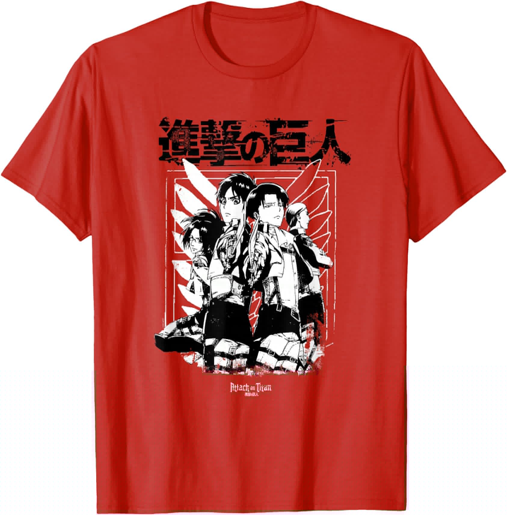 Attack Titan Scout Group Kanji T-Shirt - Casual Everyday Wear Men Women - T-Shirt, Sweatshirt, Hoodie