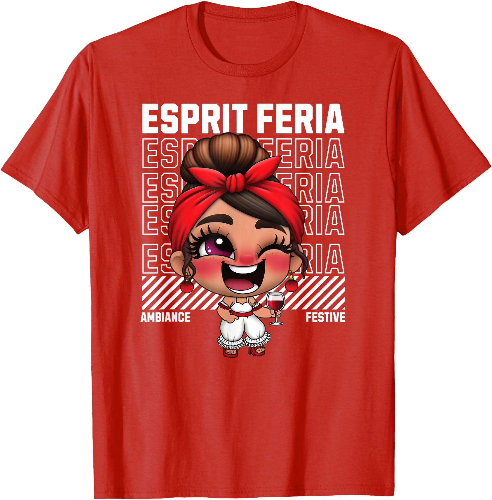 Feria Fiestas Red Wine Basque Sweatshirt - Streetwear Style Men Women - T-Shirt, Sweatshirt, Hoodie