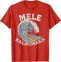 Mele Kalikimaka Santa Surfing Sweatshirt - Unique Graphic for Adults - T-Shirt, Sweatshirt, Hoodie