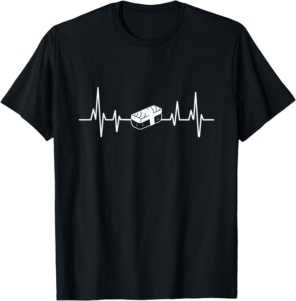 Original Heartbeat Ecg Musubi Sweatshirt - Casual Everyday Wear Men Women - T-Shirt, Sweatshirt, Hoodie