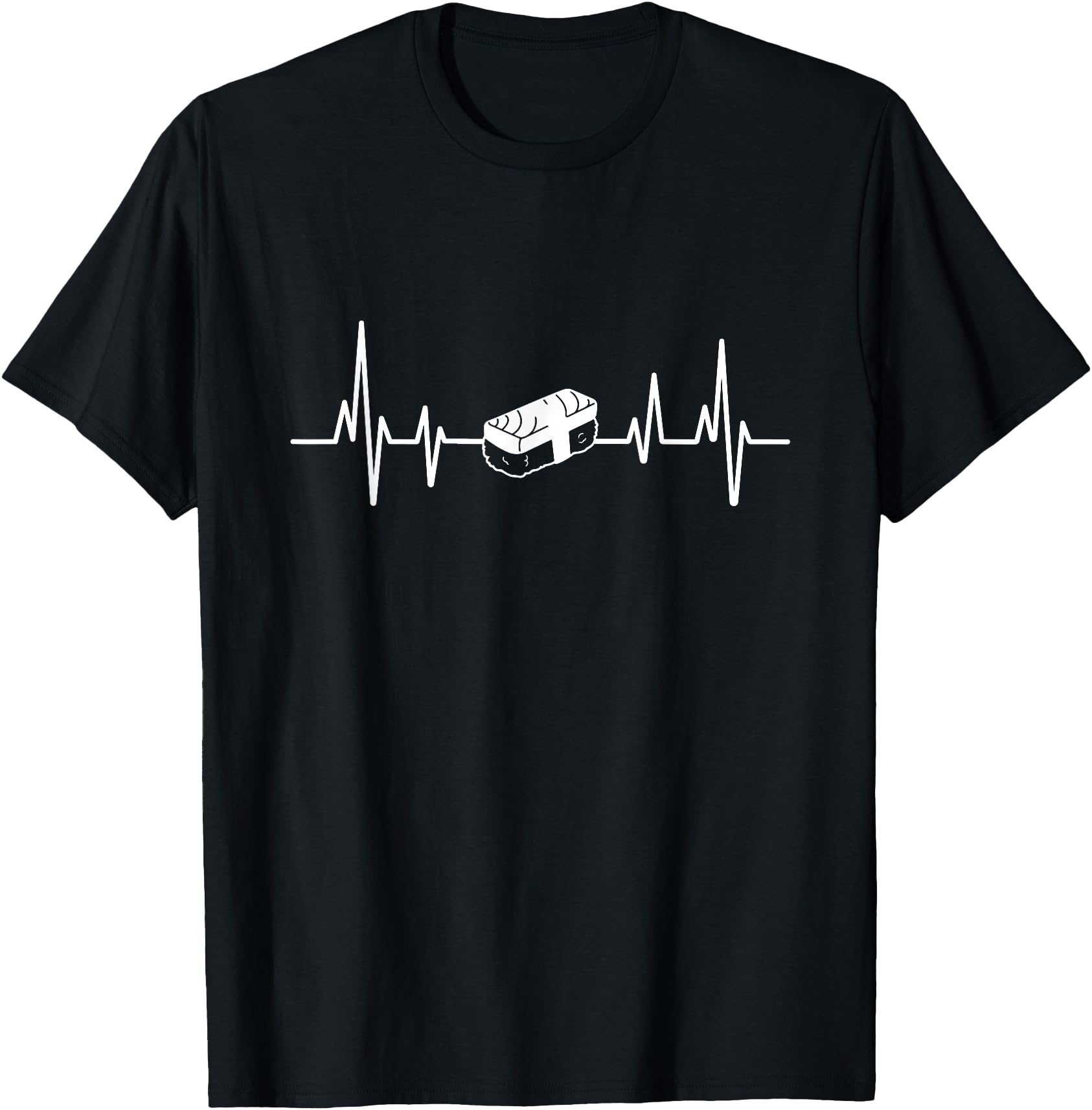 Original Heartbeat Ecg Musubi Sweatshirt - Casual Everyday Wear Men Women - T-Shirt, Sweatshirt, Hoodie