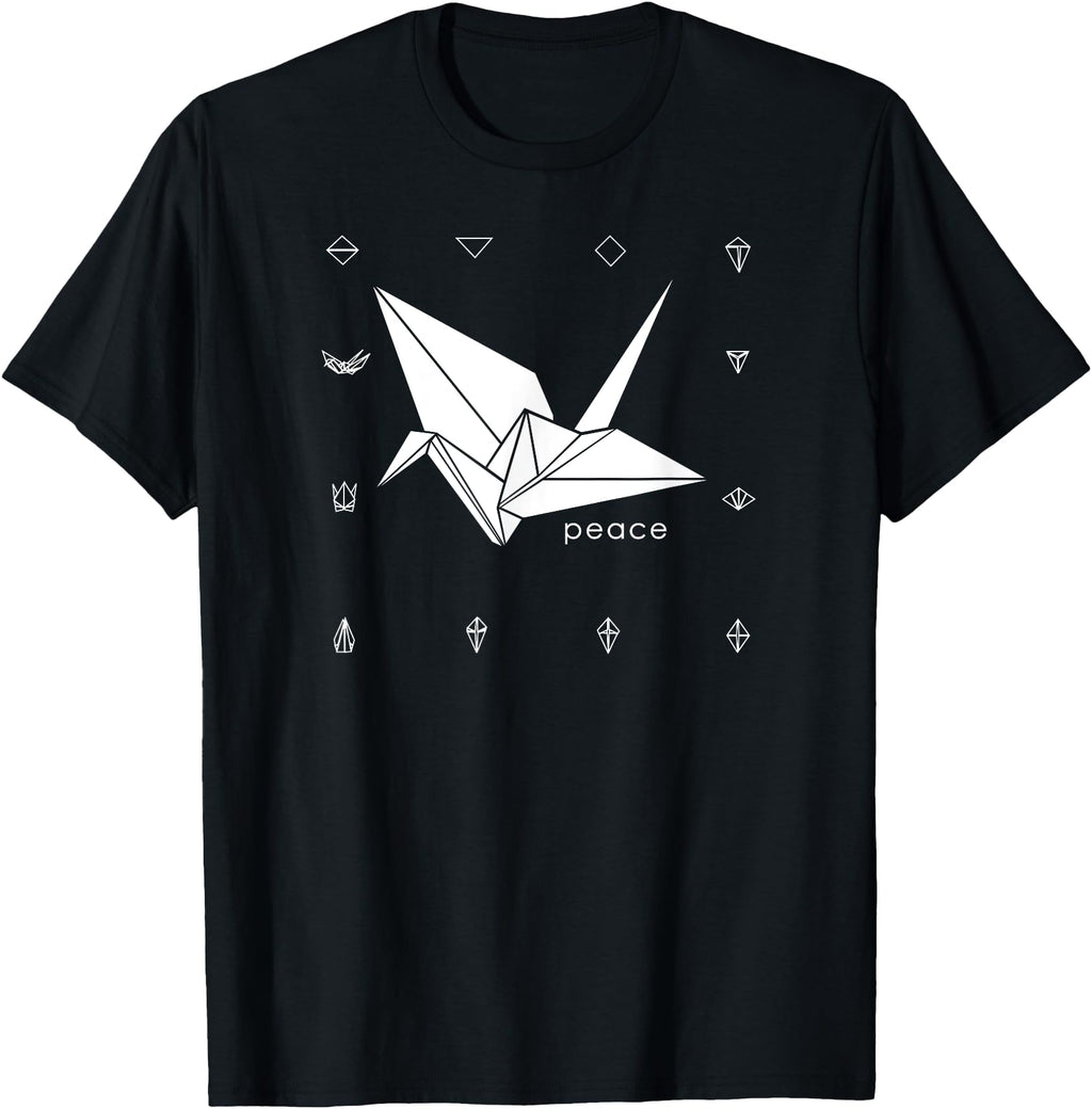 Peace Origami Crane Japanese T Artist T-Shirt - Graphic Print Men Women - T-Shirt, Sweatshirt, Hoodie