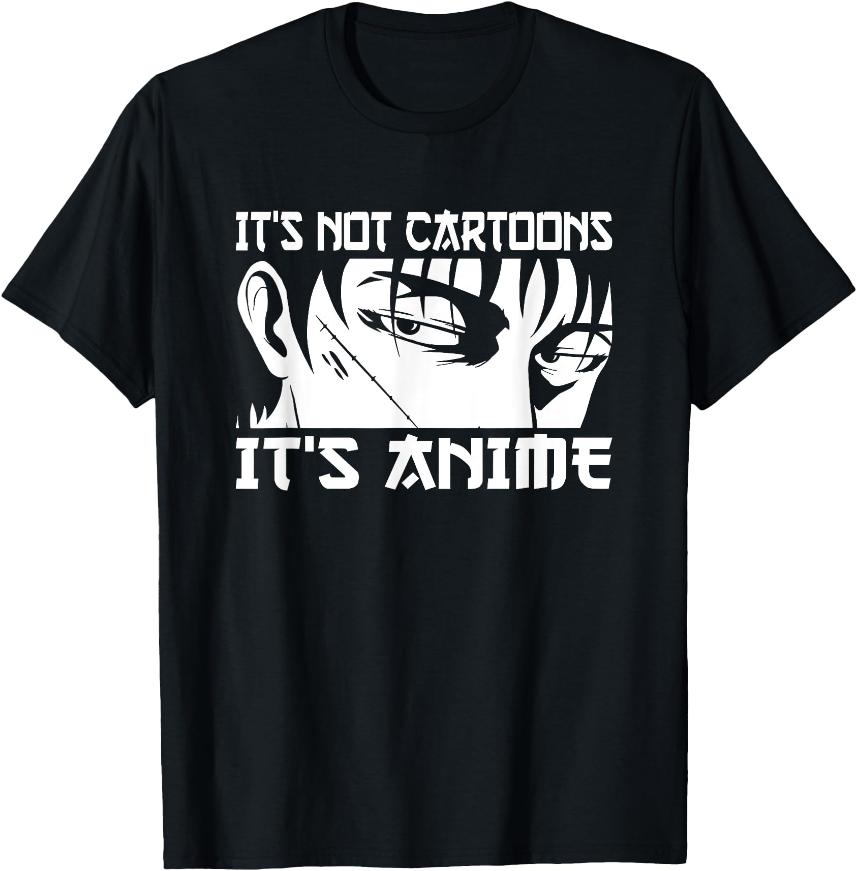 Authentic It S Not Cartoons It S Anime T-Shirt - Novelty Apparel Unisex - T-Shirt, Sweatshirt, Hoodie