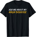 Handcrafted Ask Me About My Ninja T-Shirt - Minimalist Print for Adults - T-Shirt, Sweatshirt, Hoodie