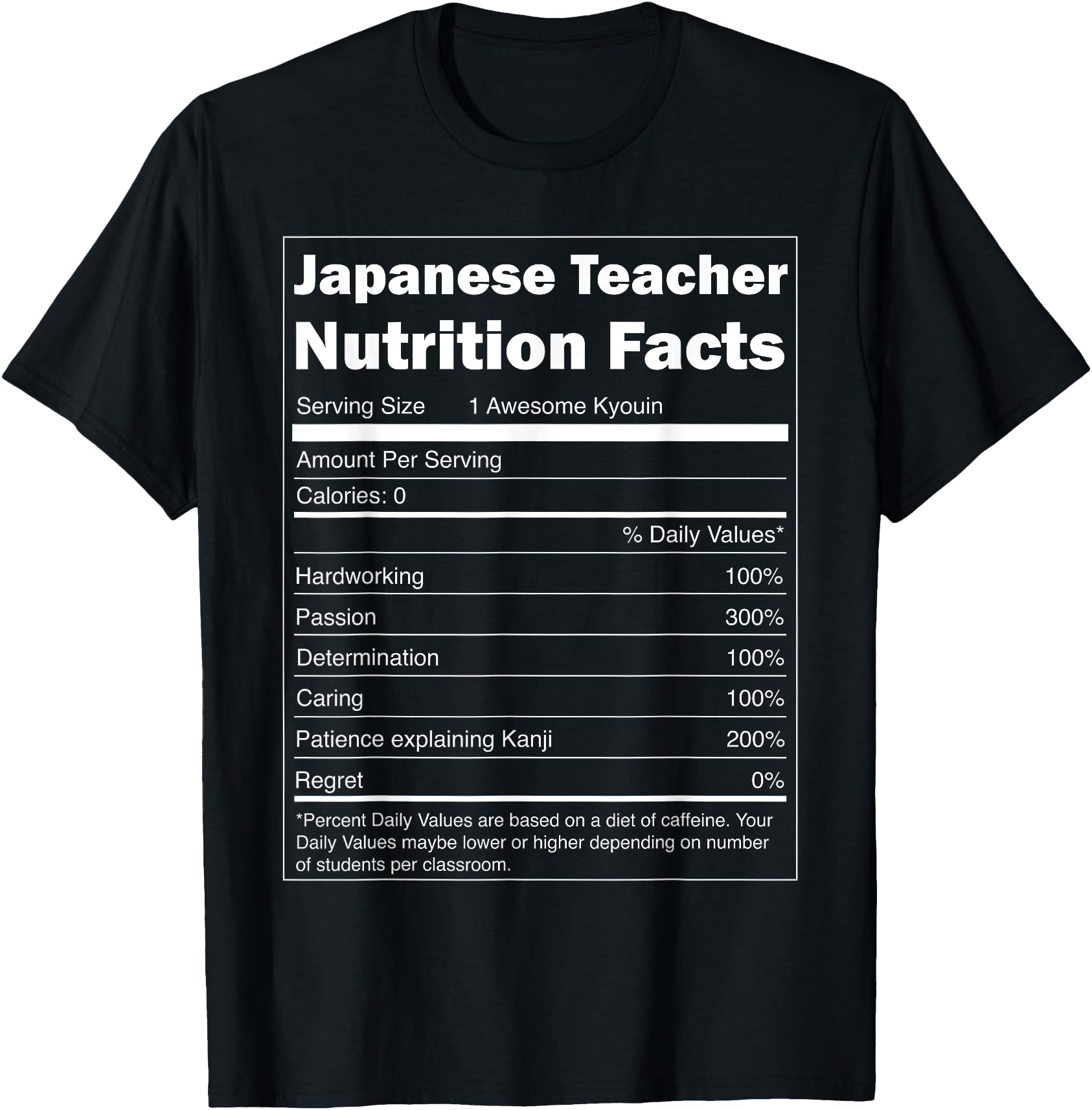 Nihongo Japanese Nutrition Facts Sweatshirt - Casual Everyday Wear Unisex - T-Shirt, Sweatshirt, Hoodie