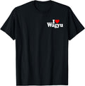 I Love Heart Wagyu Beef Japanese T-Shirt - Aesthetic Graphic for Adults - T-Shirt, Sweatshirt, Hoodie