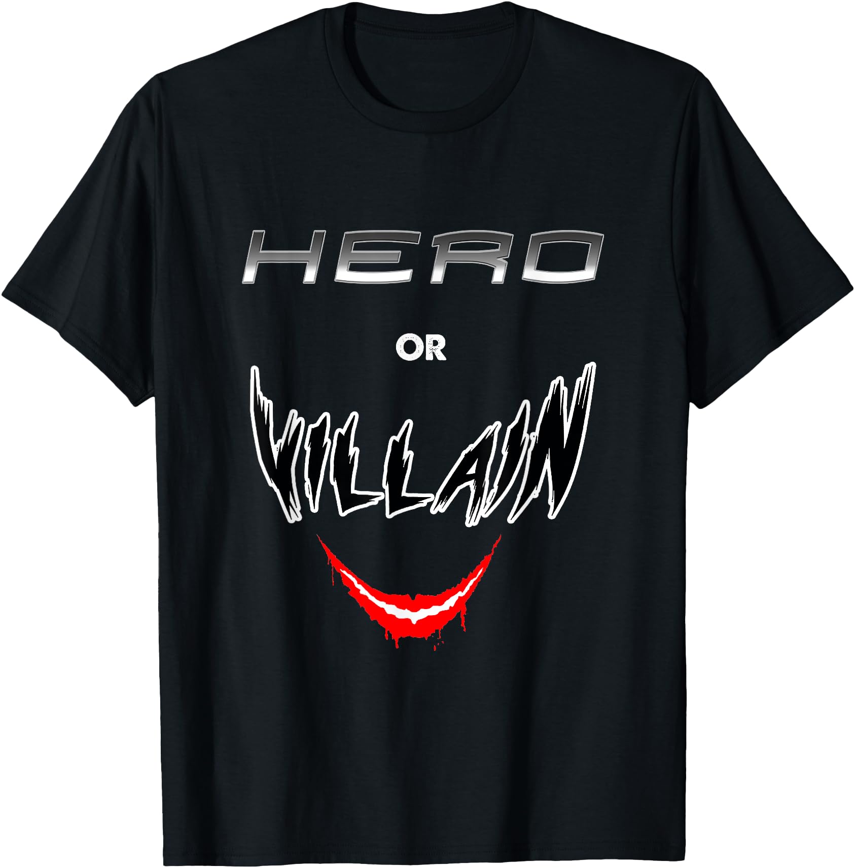 Handcrafted Hero Or Villain Geek Sweatshirt - Streetwear Style Unisex - T-Shirt, Sweatshirt, Hoodie
