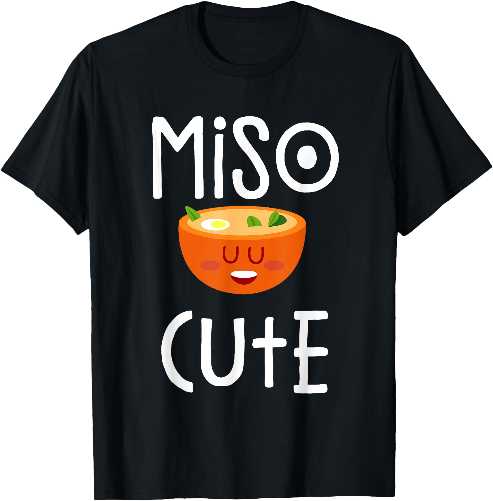 Original Miso Sushi Kawaii Miso Soup Hoodie - Minimalist Print for Adults - T-Shirt, Sweatshirt, Hoodie