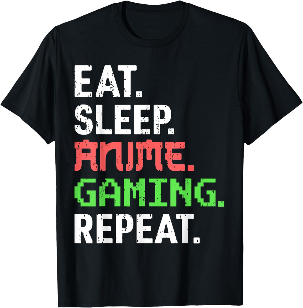 Original Eat Sleep Anime Gaming Hoodie - Streetwear Style for Adults - T-Shirt, Sweatshirt, Hoodie