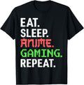 Original Eat Sleep Anime Gaming Hoodie - Streetwear Style for Adults - T-Shirt, Sweatshirt, Hoodie