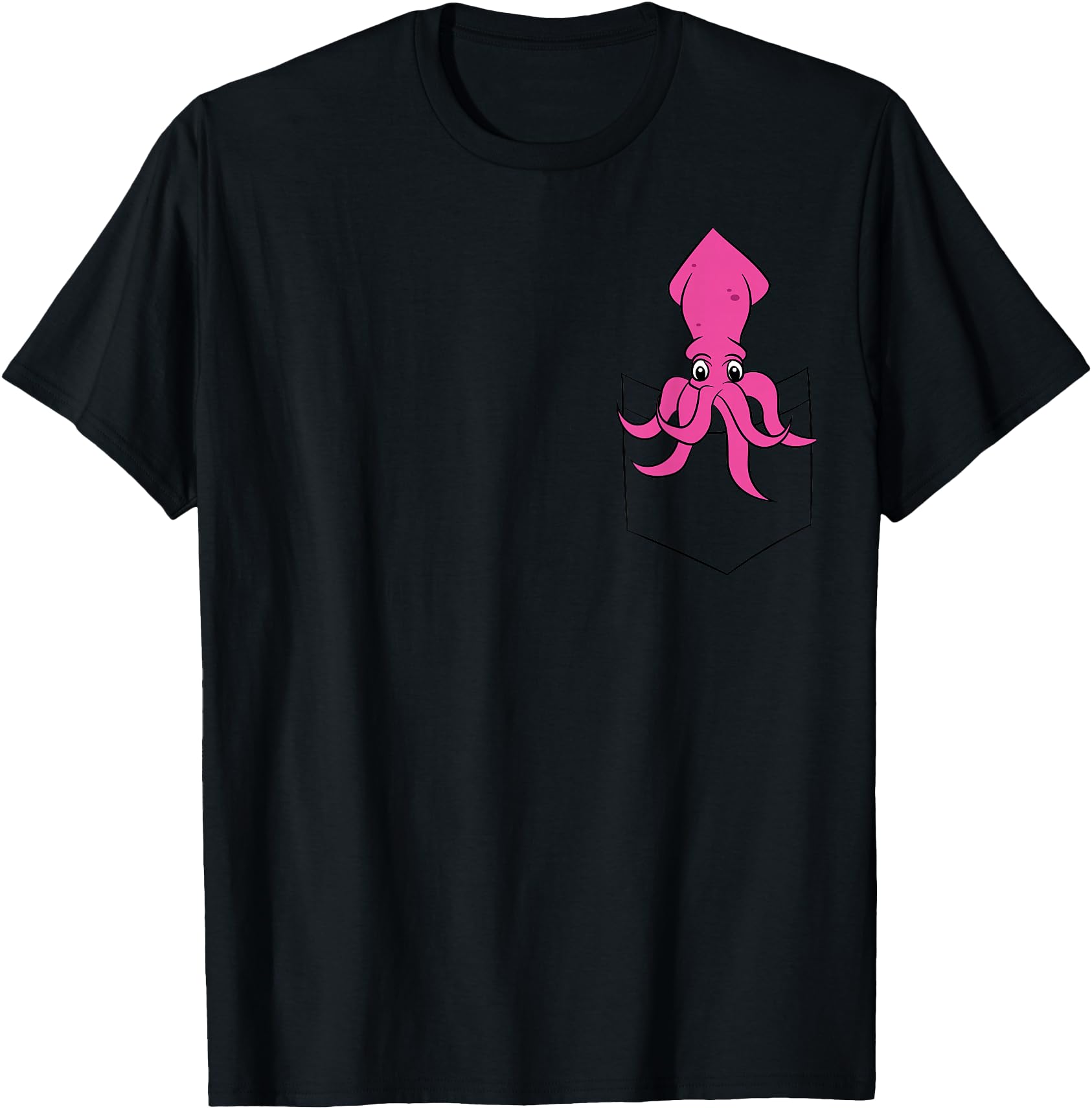Handcrafted Squid Bag Squid Rare T-Shirt - Custom Art Print Unisex - T-Shirt, Sweatshirt, Hoodie
