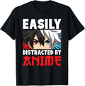 Original Easily Distracted Anime Sweatshirt - Minimalist Print for Adults - T-Shirt, Sweatshirt, Hoodie