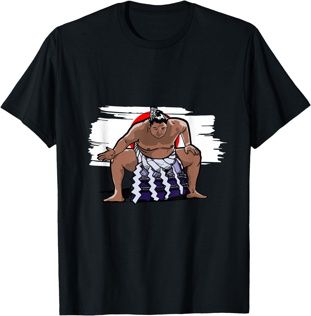 Handcrafted Japan Flag Japanese Sumo T-Shirt - Trendy Graphic Unisex - T-Shirt, Sweatshirt, Hoodie