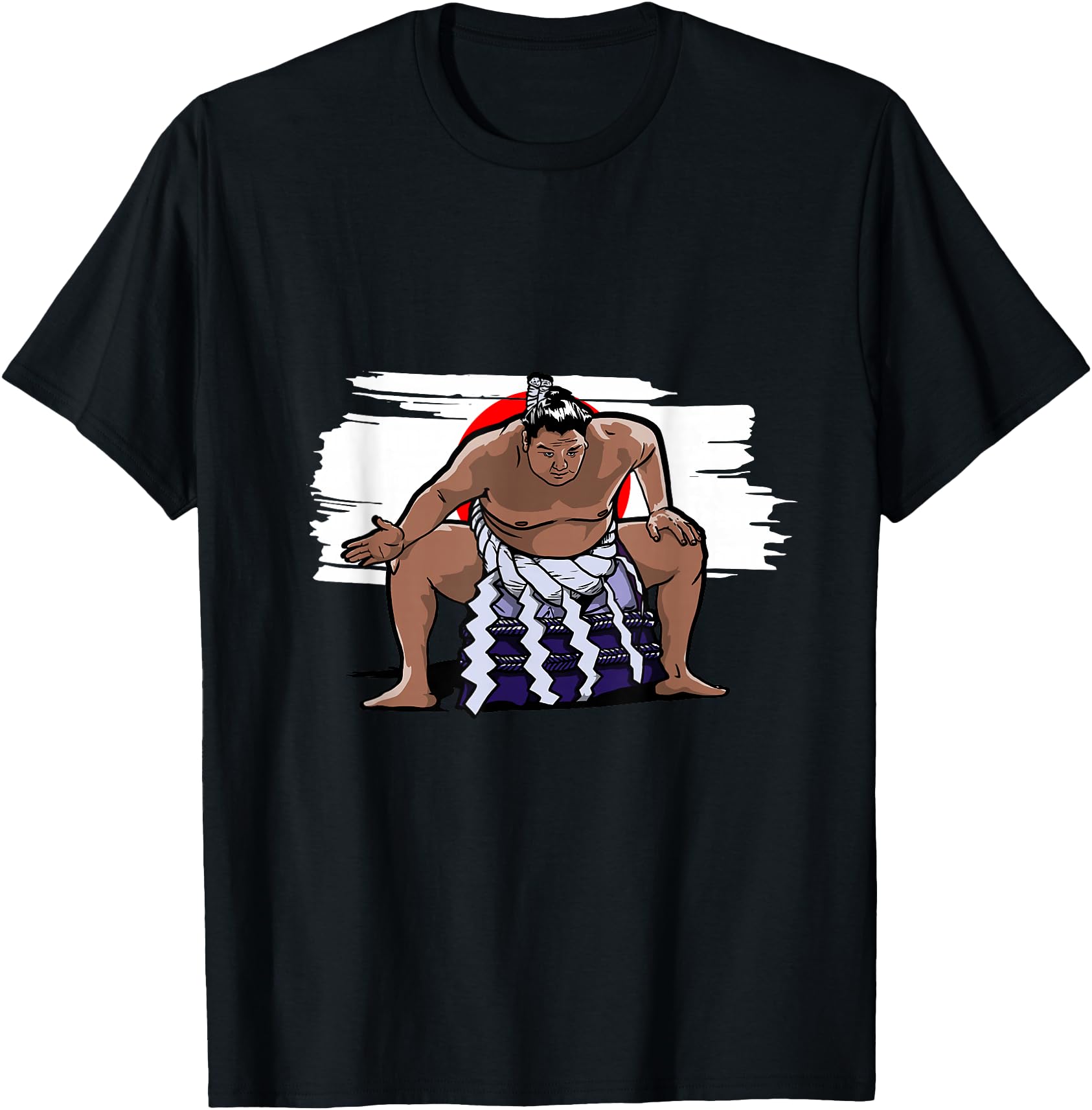 Handcrafted Japan Flag Japanese Sumo T-Shirt - Trendy Graphic Unisex - T-Shirt, Sweatshirt, Hoodie