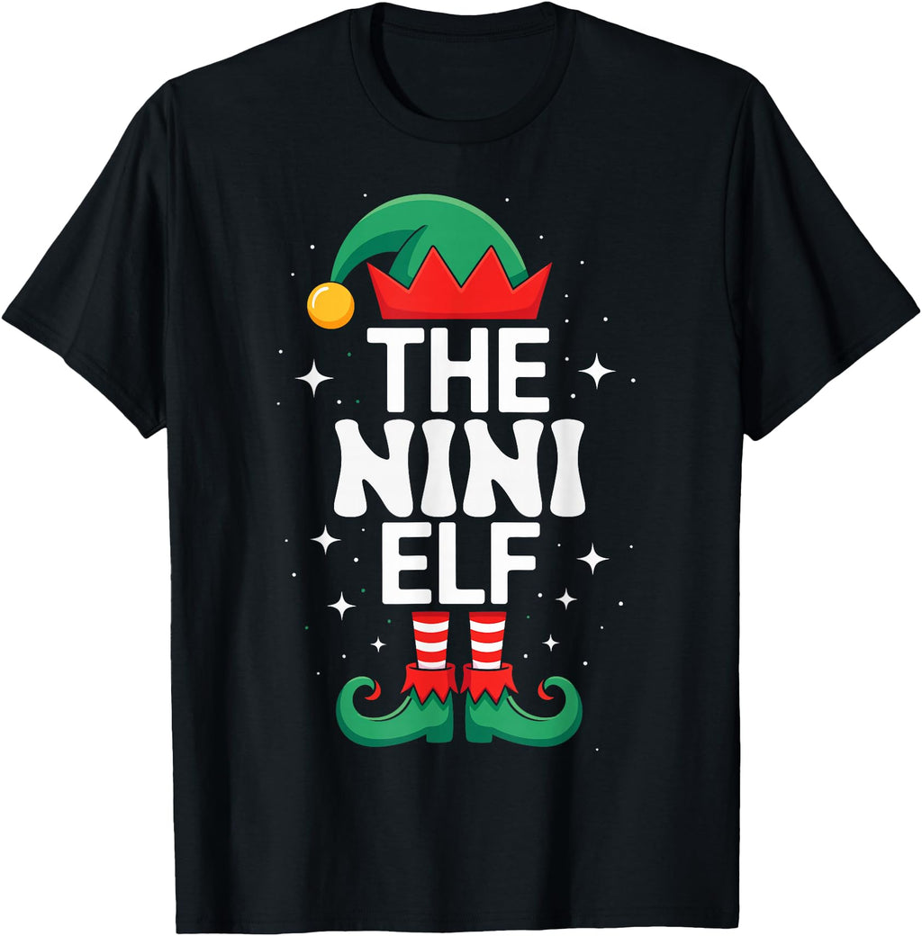 Authentic Nini Elf Matching Family Group T-Shirt - Graphic Print Unisex - T-Shirt, Sweatshirt, Hoodie
