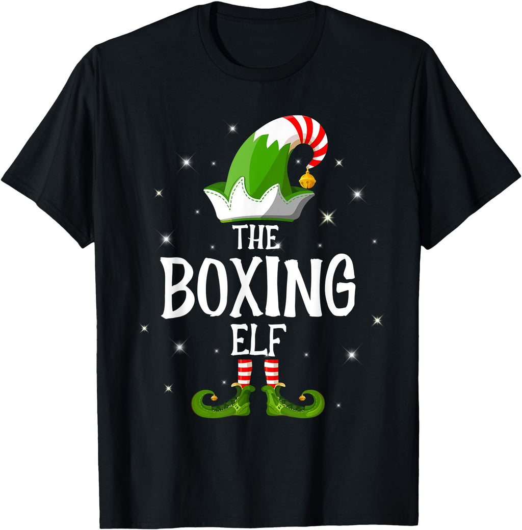 Boxing Elf Family Matching Group T-Shirt - Casual Everyday Wear for Adults - T-Shirt, Sweatshirt, Hoodie