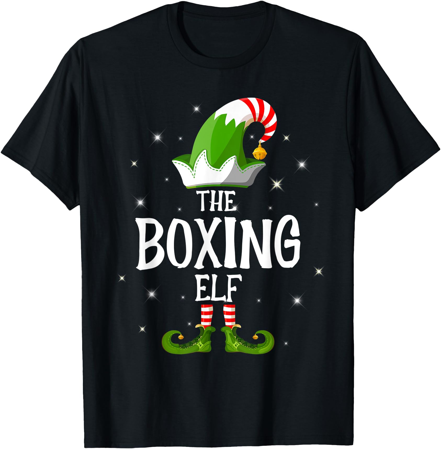 Boxing Elf Family Matching Group T-Shirt - Casual Everyday Wear for Adults - T-Shirt, Sweatshirt, Hoodie