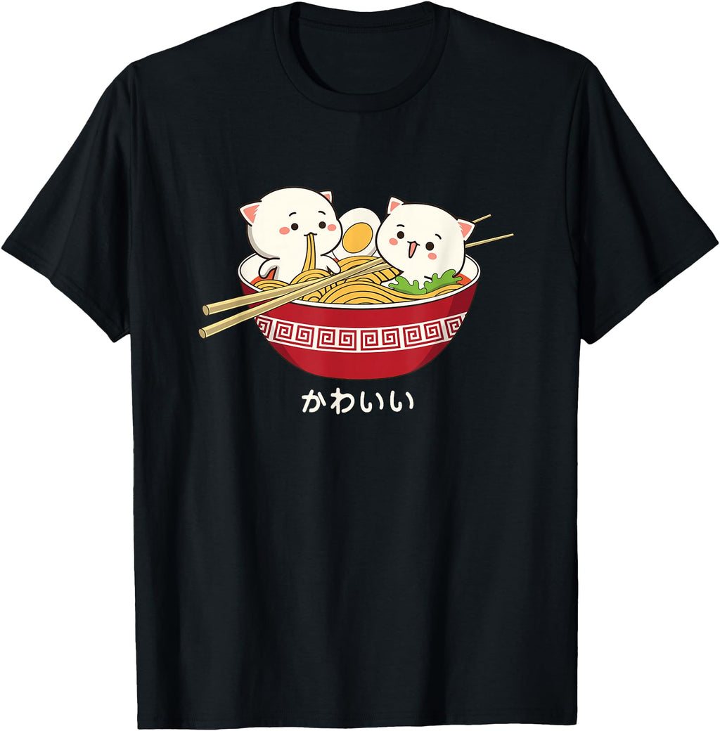 Original Kawaii Cat Japanese Tokyo T-Shirt - Aesthetic Graphic for Adults - T-Shirt, Sweatshirt, Hoodie