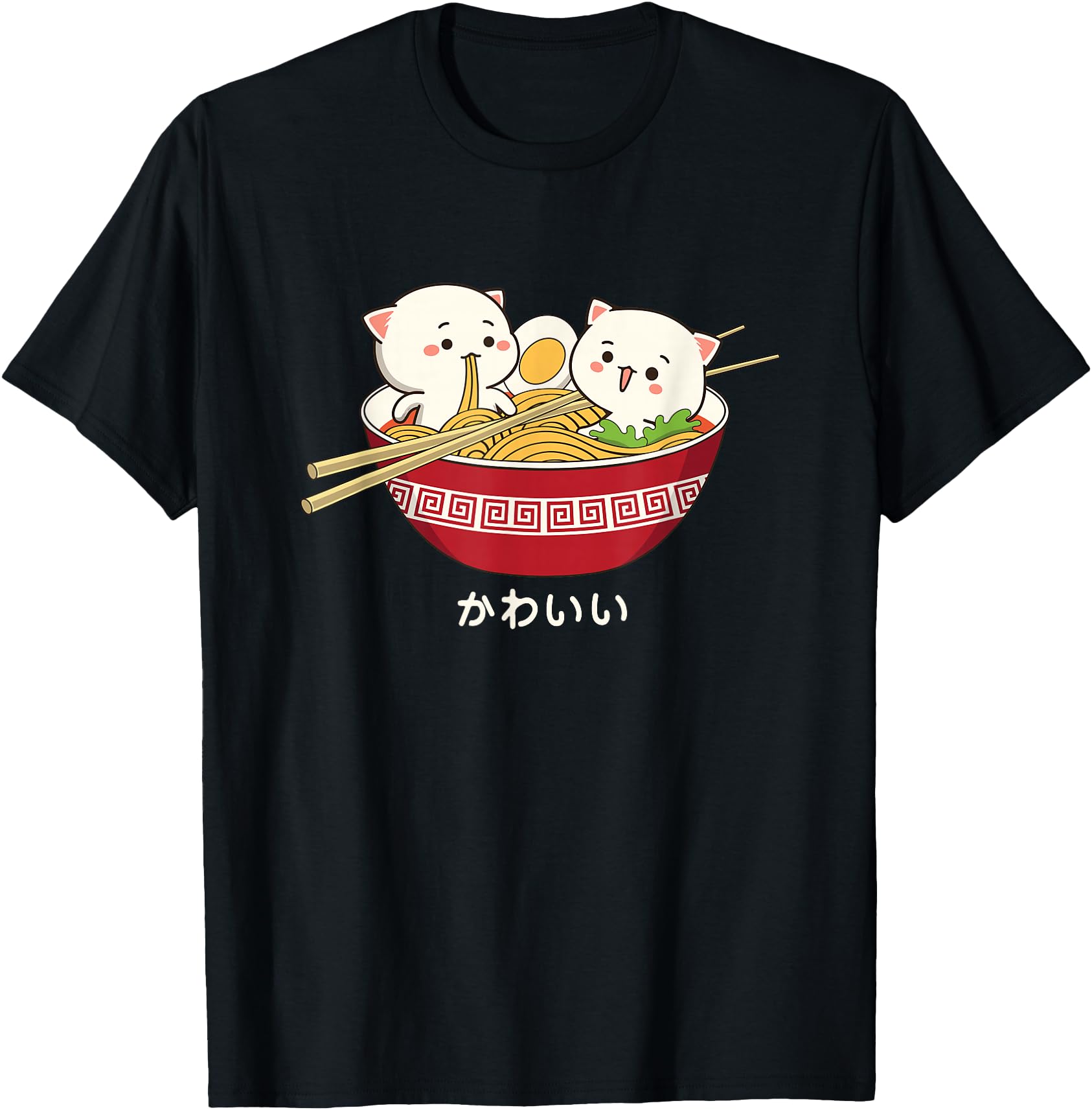 Original Kawaii Cat Japanese Tokyo T-Shirt - Aesthetic Graphic for Adults - T-Shirt, Sweatshirt, Hoodie