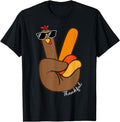 Authentic Peace Sign Turkey Hand Hoodie - Custom Art Print for Adults - T-Shirt, Sweatshirt, Hoodie